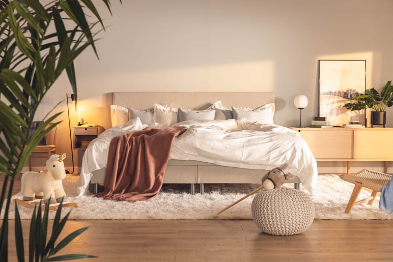 Ella Familjesäng Sängpaket 240x210  cm - (+Fler val) Beige - Products - Möbler - Säng - Kontinentalsäng