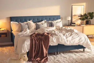 Ella Familjesäng Sängpaket 240x210  cm - (+Fler val) Mörkblå - Products - Möbler - Säng - Kontinentalsäng