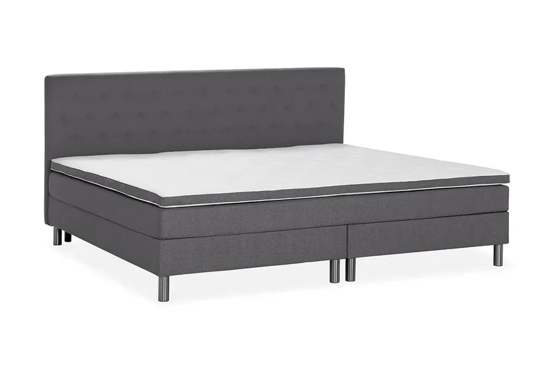 Ella Familjesäng Sängpaket 240x210  cm - (+Fler val) Mörkgrå - Products - Möbler - Säng - Kontinentalsäng