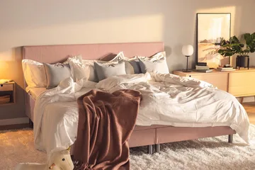 Ella Familjesäng Sängpaket 240x210  cm - (+Fler val) Rosa - Products - Möbler - Säng - Kontinentalsäng