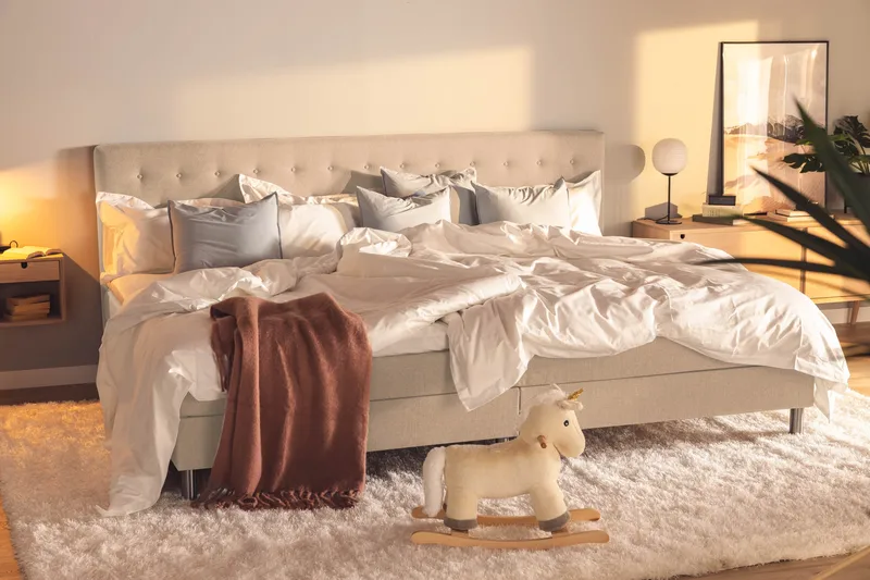 Ella Familjesäng Sängpaket 280x200  cm - (+Fler val) Beige - Products - Möbler - Säng - Kontinentalsäng