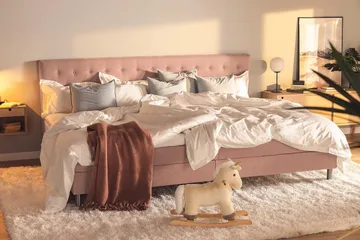 Ella Familjesäng Sängpaket 280x200  cm - (+Fler val) Rosa - Products - Möbler - Säng - Kontinentalsäng