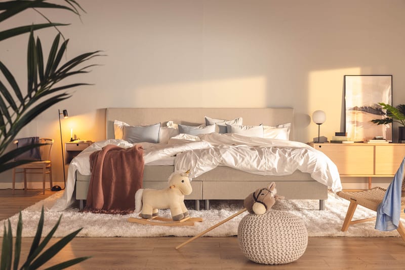 Ella Familjesäng Sängpaket 280x210  cm - (+Fler val) Beige - Products - Möbler - Säng - Kontinentalsäng