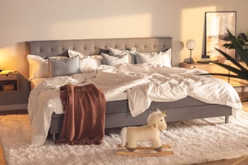 Ella Familjesäng Sängpaket 280x210  cm - (+Fler val) Ljusgrå - Products - Möbler - Säng - Kontinentalsäng