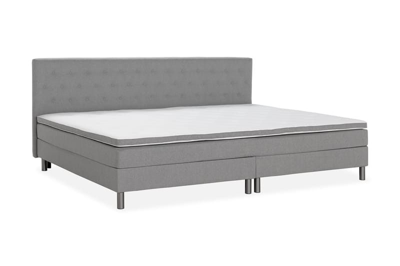 Ella Familjesäng Sängpaket 280x210  cm - (+Fler val) Ljusgrå - Products - Möbler - Säng - Kontinentalsäng