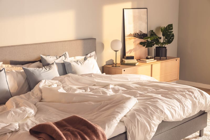 Ella Familjesäng Sängpaket 280x210  cm - (+Fler val) Ljusgrå - Products - Möbler - Säng - Kontinentalsäng