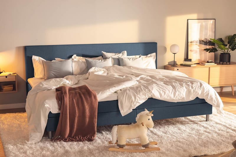 Ella Familjesäng Sängpaket 280x210  cm - (+Fler val) Mörkblå - Products - Möbler - Säng - Kontinentalsäng