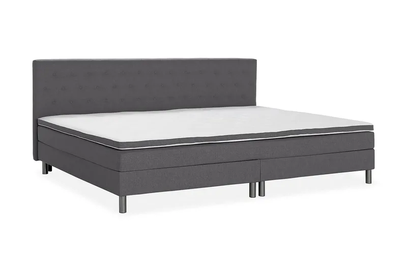 Ella Familjesäng Sängpaket 280x210  cm - (+Fler val) Mörkgrå - Products - Möbler - Säng - Kontinentalsäng