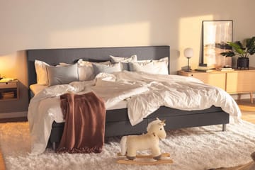 Ella Familjesäng Sängpaket 280x210  cm - (+Fler val) Mörkgrå - Products - Möbler - Säng - Kontinentalsäng