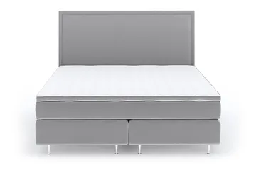 Faylor Lyx Velvet 180x200 cm - Ljusgrå - Products - Möbler - Säng - Kontinentalsäng