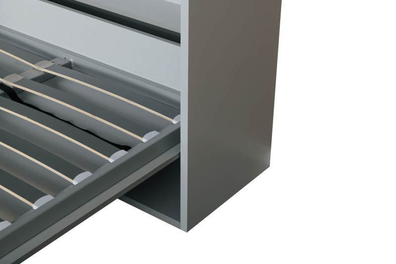 Sängskåp grå - 120x200 cm - Compact living - Grå matt - Products - Möbler - Säng - Gästsäng & extrasäng - Utdragssäng