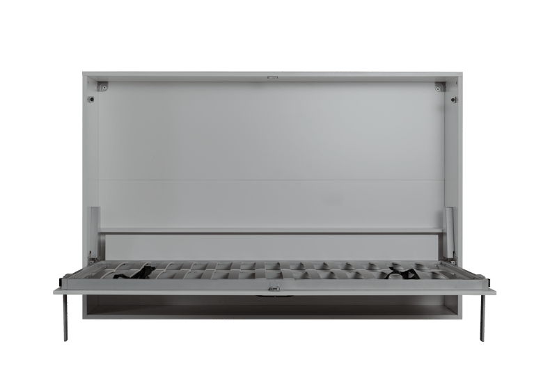 Sängskåp grå - 140x200 cm - Compact living - Grå matt - Products - Möbler - Säng - Gästsäng & extrasäng - Utdragssäng