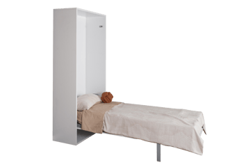 Sängskåp vit - 140×200 cm - Compact living - Vit matt - Products - Möbler - Säng - Gästsäng & extrasäng - Utdragssäng