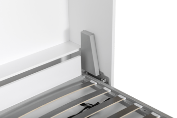 Sängskåp vit - 140×200 cm - Compact living - Vit matt - Products - Möbler - Säng - Gästsäng & extrasäng - Utdragssäng