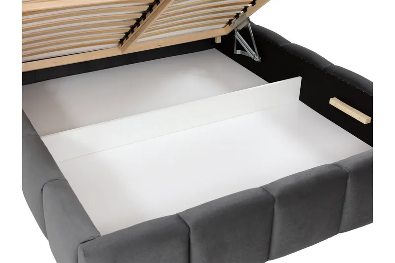 Gioia Förvaringssäng 140x200 cm - Grön - Products - Möbler - Säng - Säng med förvaring