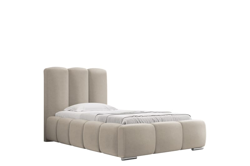 Gioia Sängram med Förvaring 90x200 cm - Beige - Products - Möbler - Säng - Sängram & sängstomme