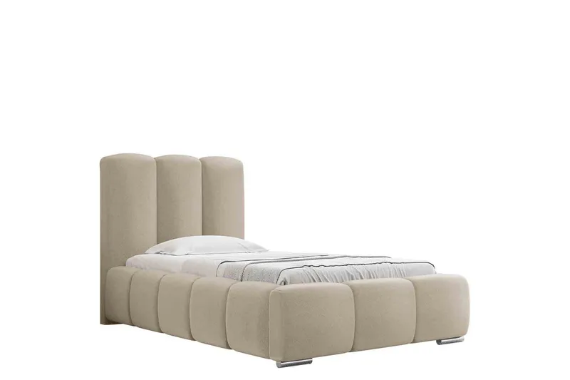 Gioia Sängram med Förvaring 90x200 cm - Beige - Products - Möbler - Säng - Sängram & sängstomme