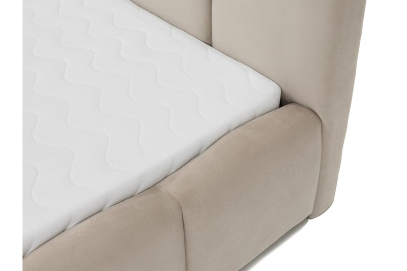 Gioia Sängram med Förvaring 90x200 cm - Beige - Products - Möbler - Säng - Sängram & sängstomme