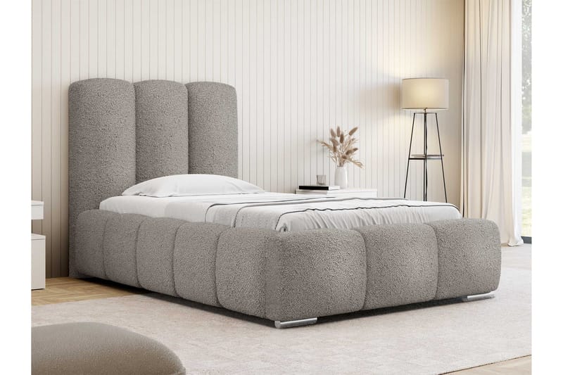 Gioia Sängram med Förvaring 90x200 cm - Grå - Products - Möbler - Säng - Sängram & sängstomme