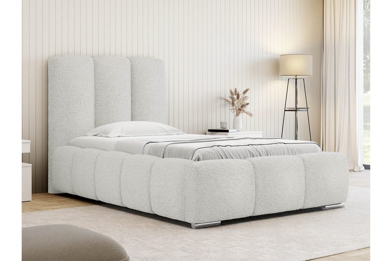 Gioia Sängram med Förvaring 90x200 cm - Vit - Products - Möbler - Säng - Sängram & sängstomme