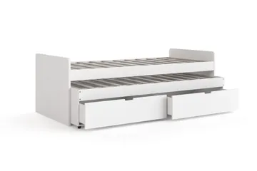 Granvik Sängram 90x200 cm utdragbar med extrasäng och förvaring - utan madrass - Products - Möbler - Säng - Sängram & sängstomme