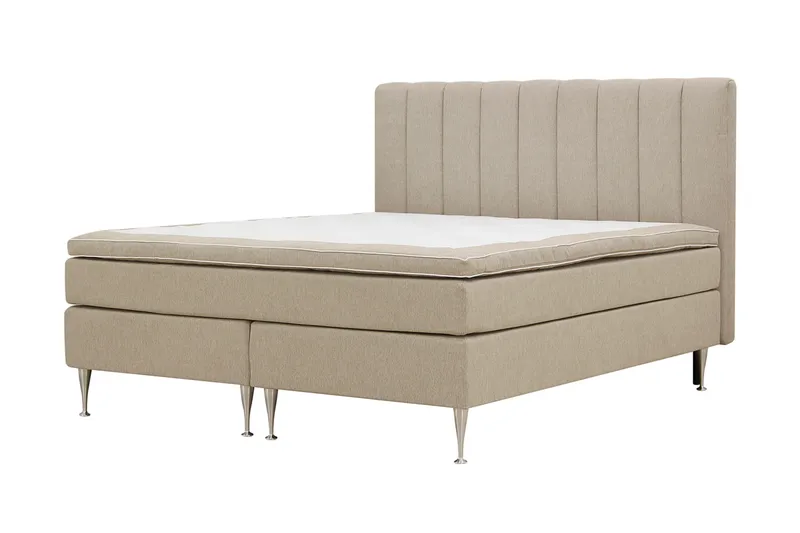 Hilton High Komplett Sängpaket 160x200 cm - Beige - Products - Möbler - Säng - Kontinentalsäng