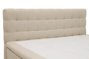 Hilton Komplett Sängpaket 160x200 cm Kontinentalsäng med rutad sänggavel - Beige / Teddy - Products - Möbler - Säng - Kontinentalsäng
