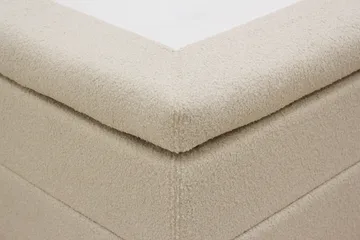 Hilton Komplett Sängpaket 160x200 cm Kontinentalsäng med rutad sänggavel - Beige / Teddy - Products - Möbler - Säng - Kontinentalsäng