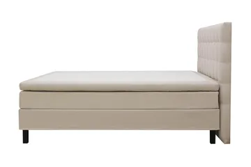 Hilton Komplett Sängpaket 160x200 cm Kontinentalsäng med rutad sänggavel - Beige - Products - Möbler - Säng - Kontinentalsäng