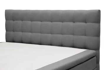 Hilton Komplett Sängpaket 160x200 cm Kontinentalsäng med rutad sänggavel - Grå - Products - Möbler - Säng - Kontinentalsäng