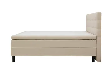 Hilton Komplett Sängpaket 180x200 cm Kontinentalsäng med rutad sänggavel - Beige / Teddy - Products - Möbler - Säng - Kontinentalsäng