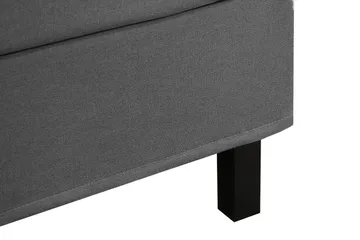 Hilton Komplett Sängpaket 180x200 cm Kontinentalsäng med rutad s änggavel - Grå - Products - Möbler - Säng - Kontinentalsäng