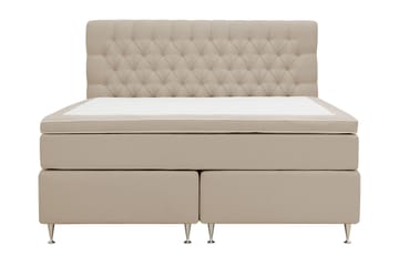 Hilton Lyx Komplett Sängpaket 160x200 cm Kontinentalsäng med knappad sänggavel