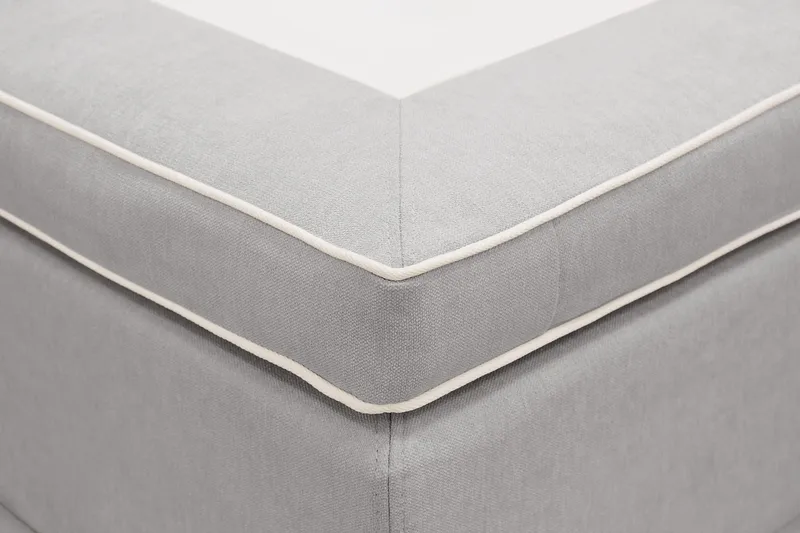 Hilton Lyx Komplett Sängpaket 180x200 cm Kontinentalsäng med knappad sänggavel - Grå - Products - Möbler - Säng - Kontinentalsäng