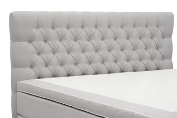 Hilton Lyx Komplett Sängpaket 180x200 cm Kontinentalsäng med knappad sänggavel - Grå - Products - Möbler - Säng - Kontinentalsäng