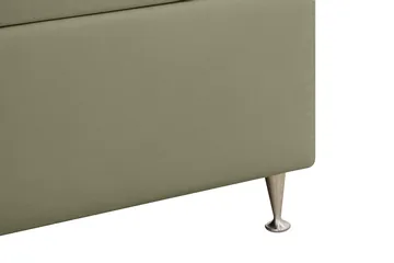 Hilton Lyx Komplett Sängpaket 180x200 cm Kontinentalsäng med knappad sänggavel i sammet - Olivgrön - Products - Möbler - Säng - Kontinentalsäng