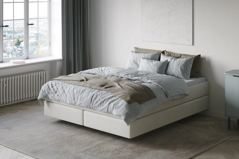 Hilton Svävande Komplett Sängpaket 180x200 utan bäddmadrass - Vit - Products - Möbler - Säng - Ramsäng
