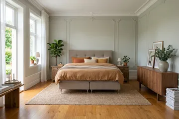 Hilton Premium Komplett Sängpaket 160x200 cm Kontinentalsäng med Sänggavel - Ljusbrun Tyg - Products - Möbler - Säng - Kontinentalsäng