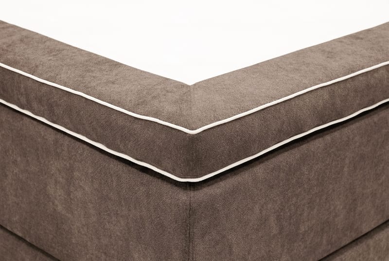 Hilton Premium Komplett Sängpaket 180x200 cm Kontinentalsäng med Sänggavel - Brun Tyg - Products - Möbler - Säng - Kontinentalsäng