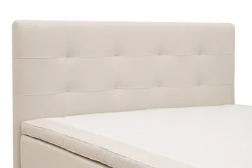 Hilton Premium Komplett Sängpaket 160x200 cm Kontinentalsäng med Sänggavel - Ljusbeige Tyg - Products - Möbler - Säng - Kontinentalsäng