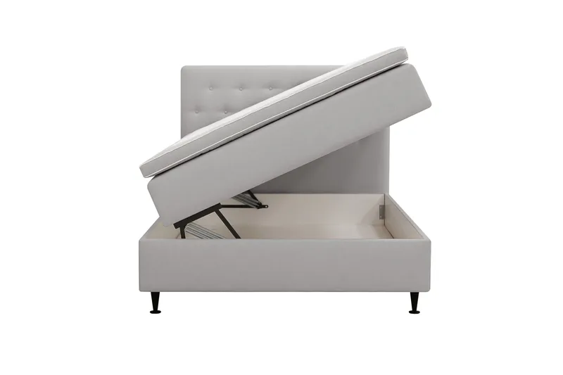 Hilton Plus Komplett Sängpaket med Förvaring 140x200 cm - Grå - Products - Möbler - Säng - Säng med förvaring