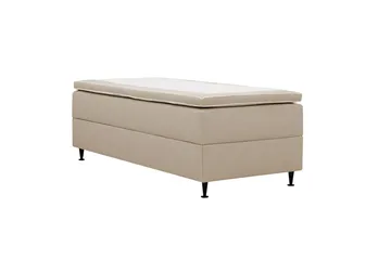 Hilton Plus Kontinentalsäng med Förvaring 90x200 cm - Beige - Products - Möbler - Säng - Enkelsäng