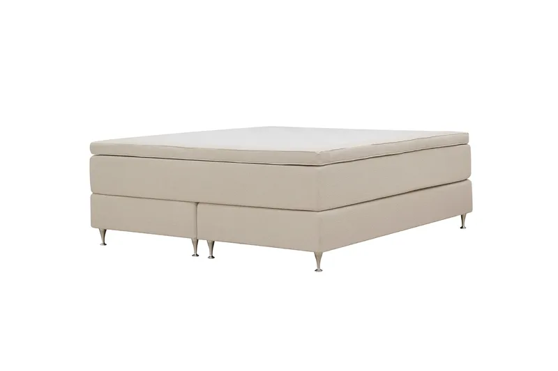 Hilton Premium Kontinentalsäng 180x200 cm - Ljusbeige Bouclé - Products - Möbler - Säng - Kontinentalsäng