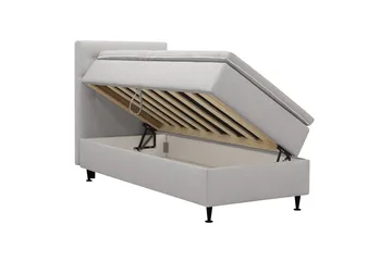 Hilton Plus Komplett Sängpaket med Förvaring 90x200 cm - Grå - Products - Möbler - Säng - Säng med förvaring