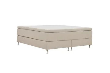 Hilton Premium Kontinentalsäng 180x200 cm - Ljusbeige Bouclé - Products - Möbler - Säng - Kontinentalsäng