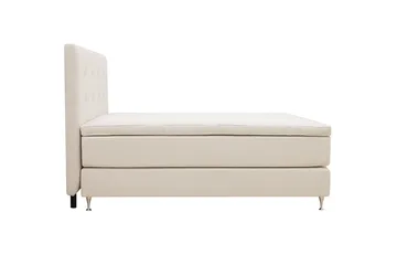 Hilton Premium Komplett Sängpaket 160x200 cm Kontinentalsäng med Sänggavel - Ljusbeige Tyg - Products - Möbler - Säng - Kontinentalsäng