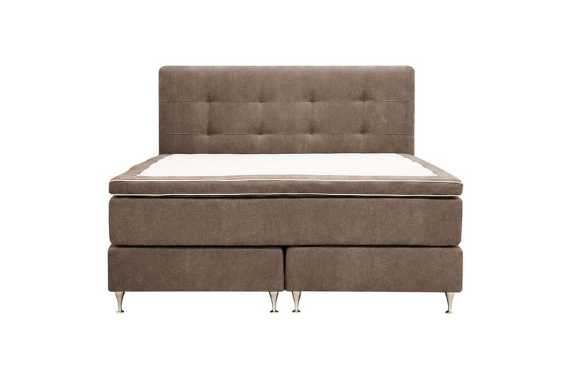 Hilton Premium Komplett Sängpaket 160x200 cm Kontinentalsäng med Sänggavel - Brun Tyg - Products - Möbler - Säng - Kontinentalsäng