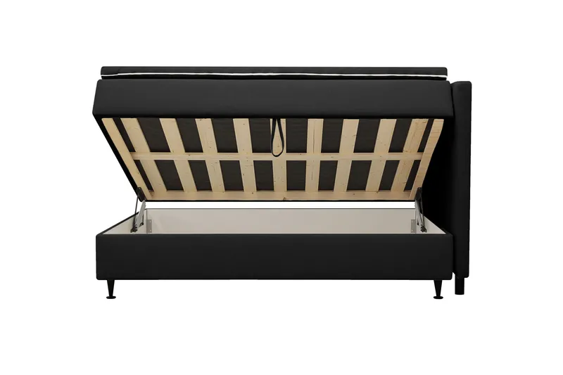 Hilton Plus Komplett Sängpaket med Förvaring 140x200 cm - Antracit - Products - Möbler - Säng - Enkelsäng