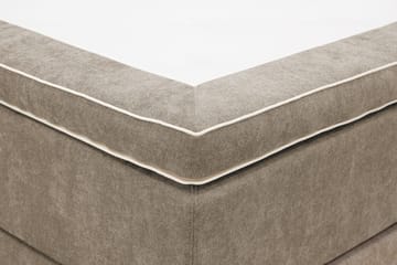 Hilton Premium Komplett Sängpaket 160x200 cm Kontinentalsäng med Sänggavel - Ljusbrun Tyg - Products - Möbler - Säng - Kontinentalsäng
