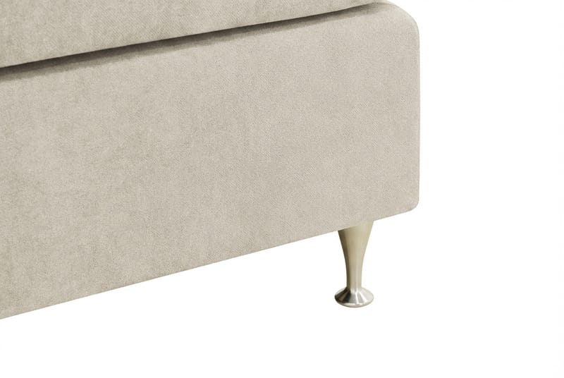 Hilton Premium Komplett Sängpaket 160x200 cm Kontinentalsäng med Sänggavel - Beige Tyg - Products - Möbler - Säng - Kontinentalsäng